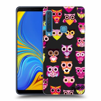 Picasee Samsung Galaxy A9 2018 A920F Hülle - Schwarzes Silikon - Owls