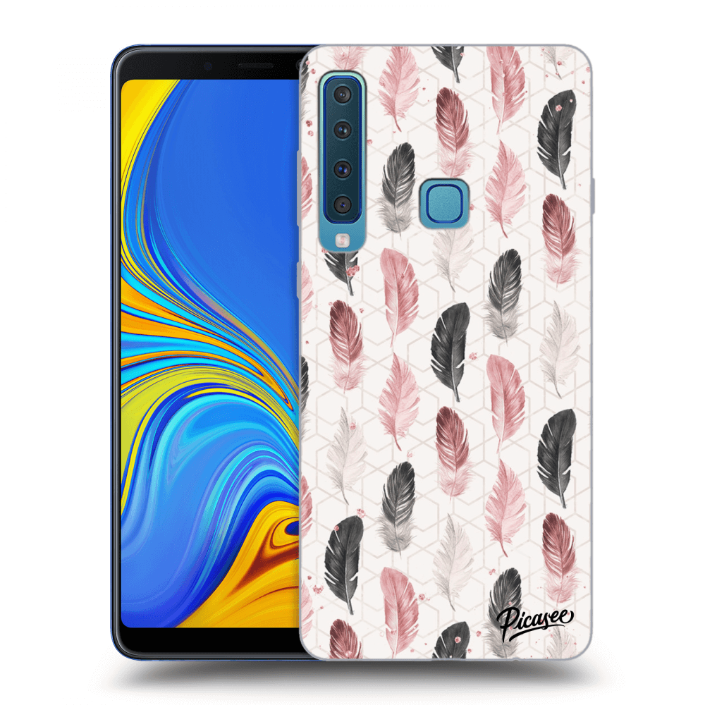 Picasee Samsung Galaxy A9 2018 A920F Hülle - Transparentes Silikon - Feather 2
