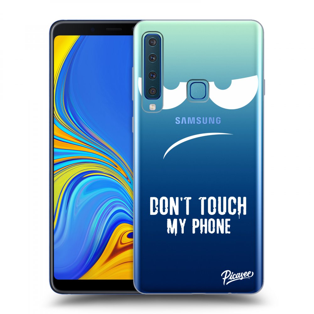 Picasee Samsung Galaxy A9 2018 A920F Hülle - Transparentes Silikon - Don't Touch My Phone