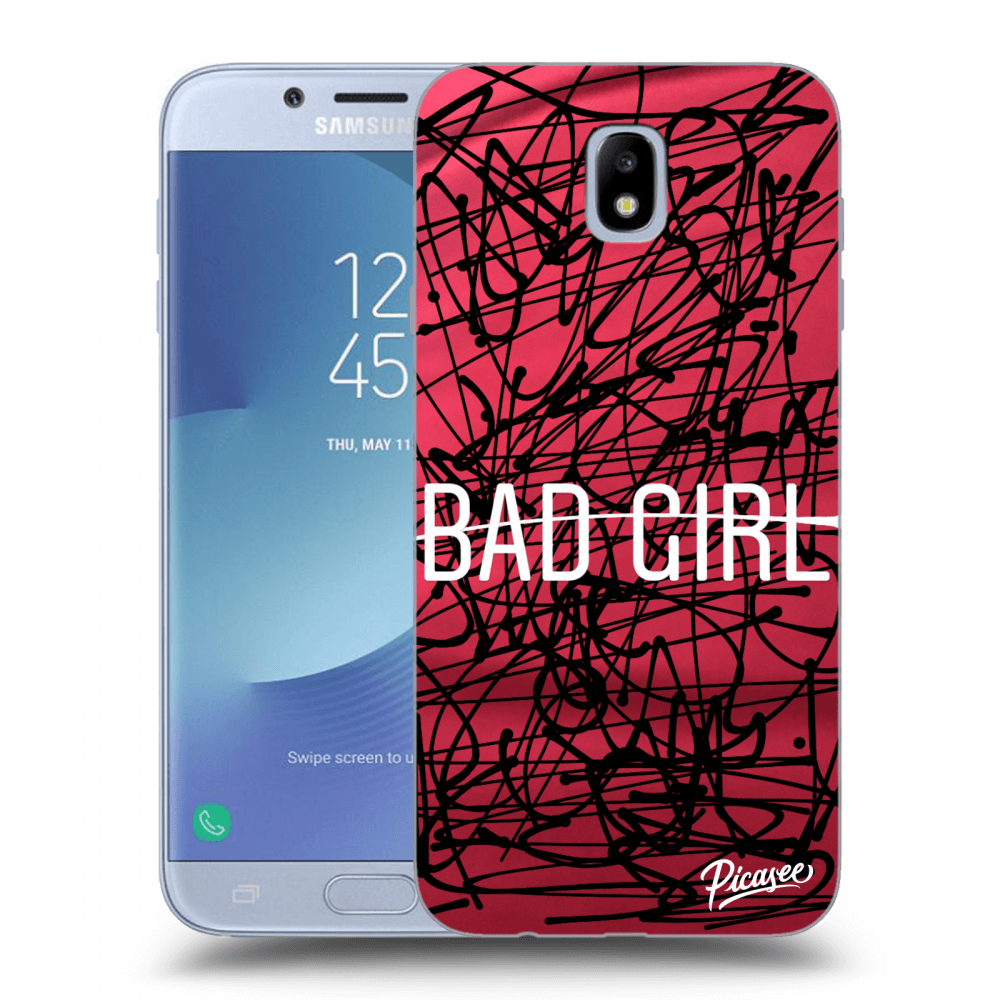 Picasee Samsung Galaxy J7 2017 J730F Hülle - Transparentes Silikon - Bad girl
