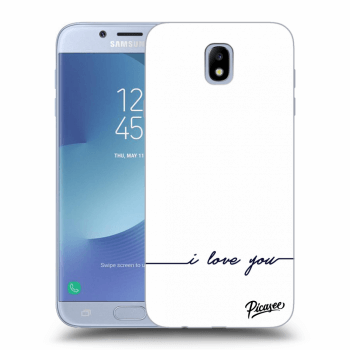 Picasee Samsung Galaxy J7 2017 J730F Hülle - Transparentes Silikon - I love you