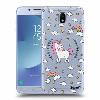 Picasee Samsung Galaxy J7 2017 J730F Hülle - Transparentes Silikon - Unicorn star heaven