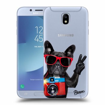 Picasee Samsung Galaxy J7 2017 J730F Hülle - Transparentes Silikon - French Bulldog