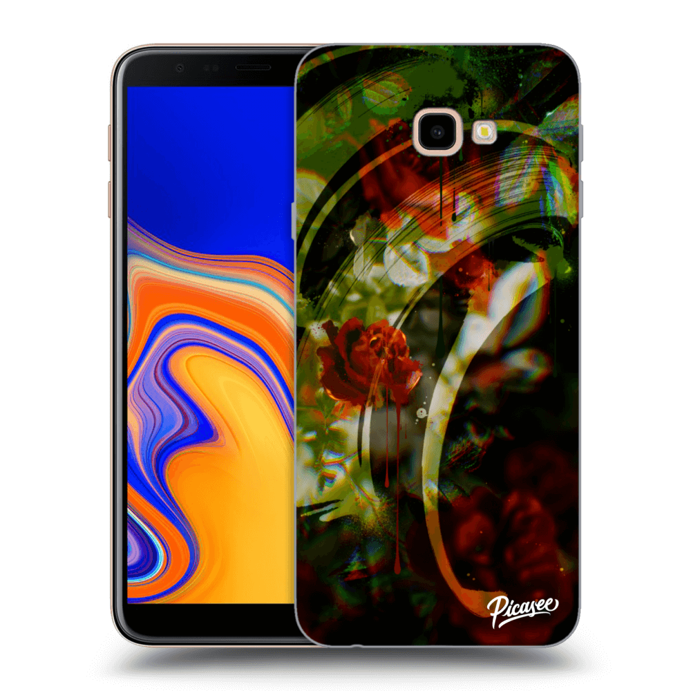 Picasee Samsung Galaxy J4+ J415F Hülle - Transparentes Silikon - Roses color
