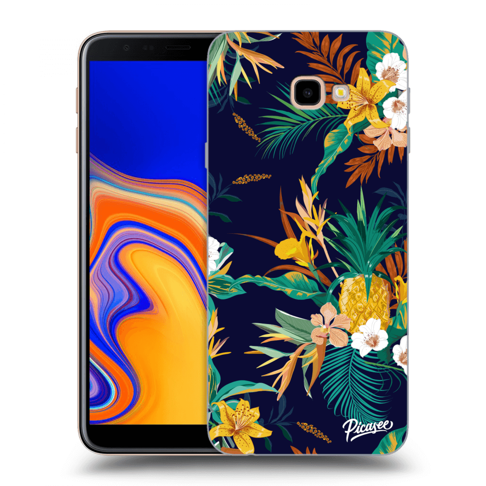 Picasee Samsung Galaxy J4+ J415F Hülle - Transparentes Silikon - Pineapple Color