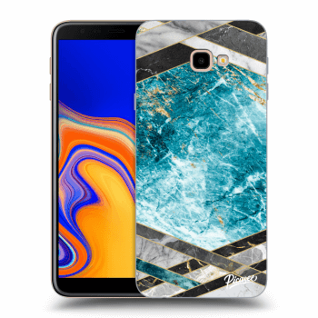 Hülle für Samsung Galaxy J4+ J415F - Blue geometry