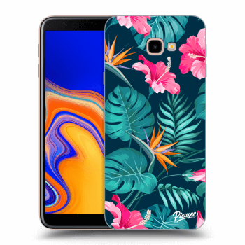 Hülle für Samsung Galaxy J4+ J415F - Pink Monstera