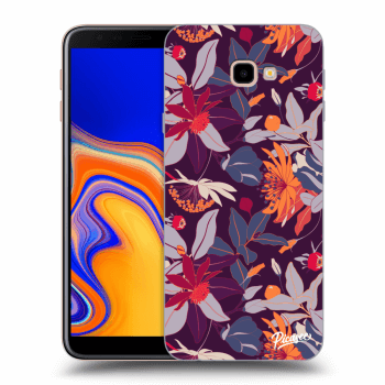 Hülle für Samsung Galaxy J4+ J415F - Purple Leaf