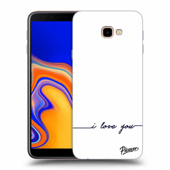 Picasee Samsung Galaxy J4+ J415F Hülle - Transparentes Silikon - I love you