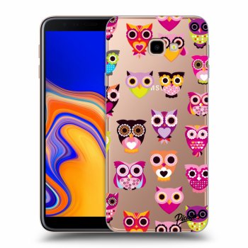 Picasee Samsung Galaxy J4+ J415F Hülle - Transparentes Silikon - Owls