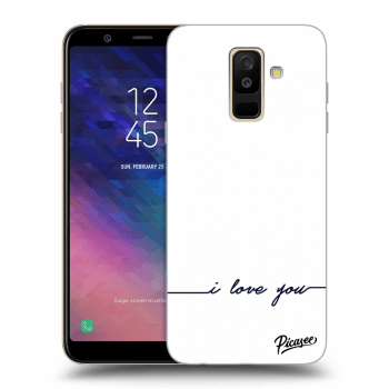 Picasee Samsung Galaxy A6+ A605F Hülle - Transparentes Silikon - I love you