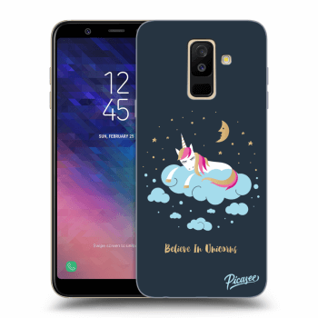 Picasee Samsung Galaxy A6+ A605F Hülle - Transparentes Silikon - Believe In Unicorns