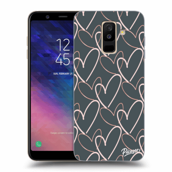 Picasee Samsung Galaxy A6+ A605F Hülle - Transparentes Silikon - Lots of love