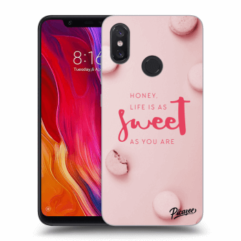 Picasee Xiaomi Mi 8 Hülle - Schwarzes Silikon - Life is as sweet as you are