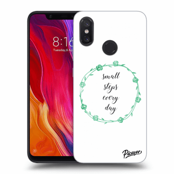 Picasee Xiaomi Mi 8 Hülle - Transparentes Silikon - Small steps every day