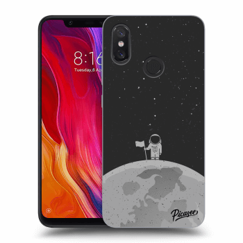 Picasee Xiaomi Mi 8 Hülle - Schwarzes Silikon - Astronaut