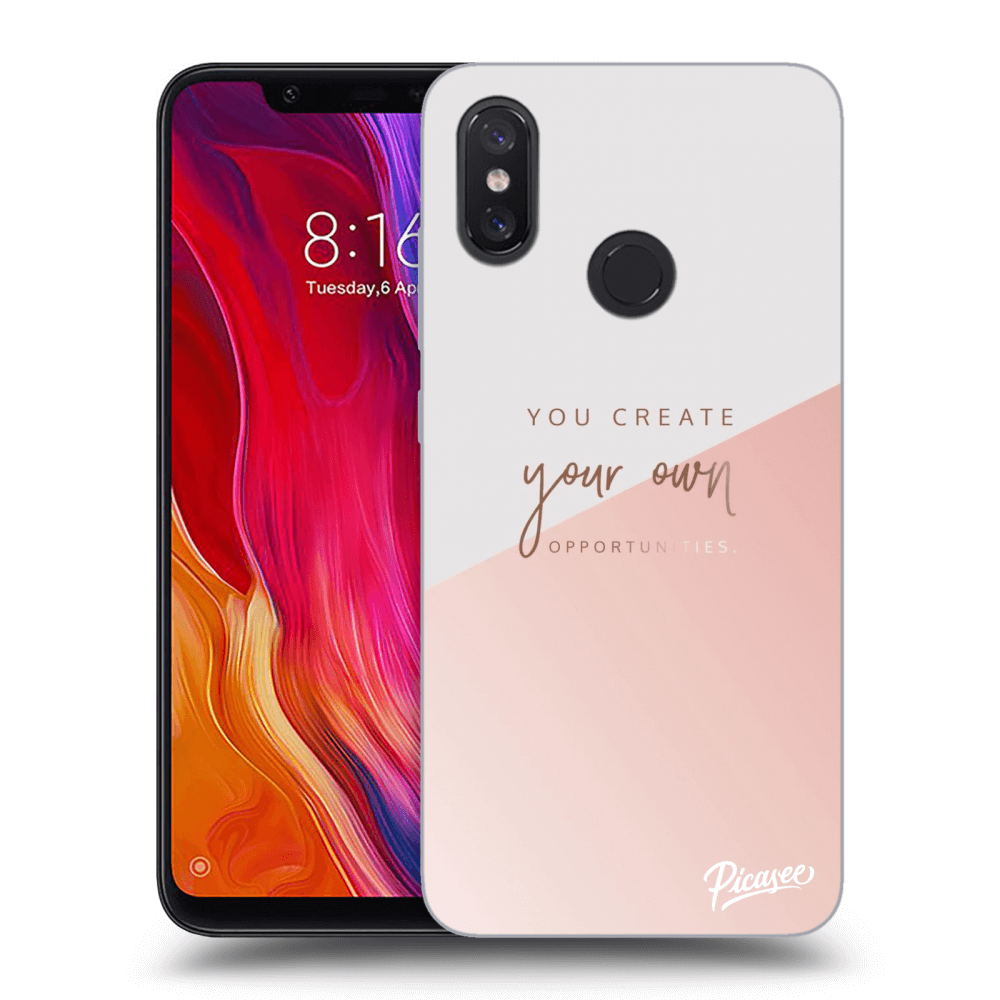 Picasee Xiaomi Mi 8 Hülle - Schwarzes Silikon - You create your own opportunities