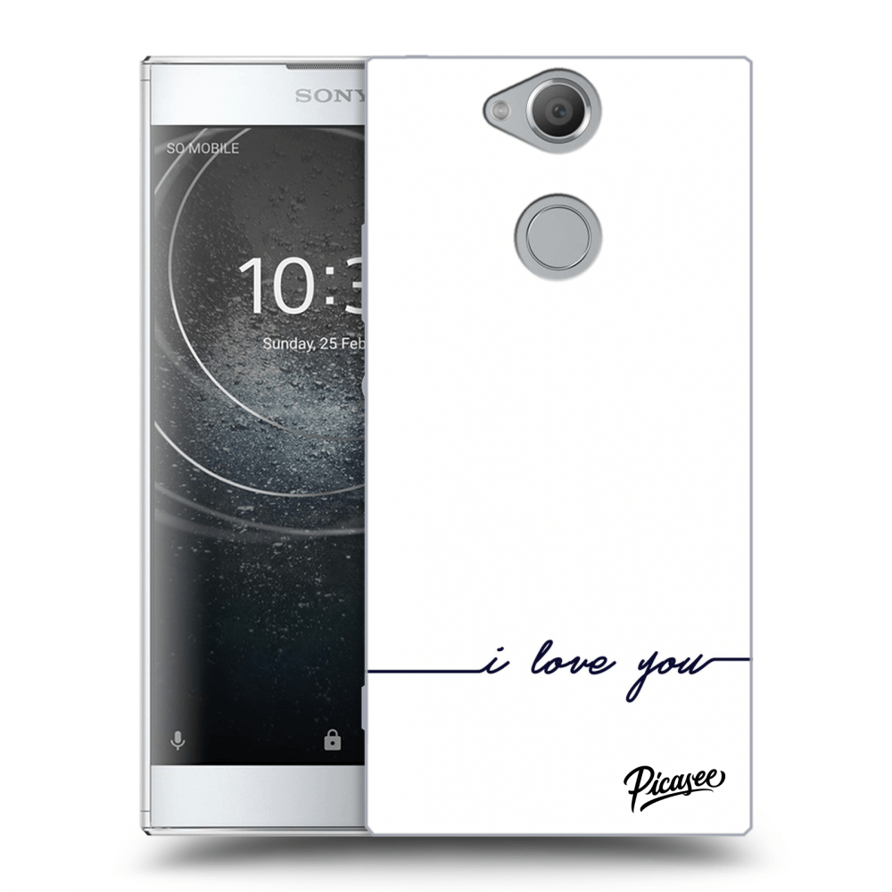 Picasee Sony Xperia XA2 Hülle - Transparentes Silikon - I love you