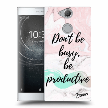 Picasee Sony Xperia XA2 Hülle - Transparentes Silikon - Don't be busy, be productive