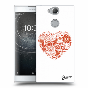 Picasee Sony Xperia XA2 Hülle - Transparentes Silikon - Big heart