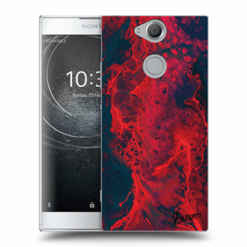 Picasee Sony Xperia XA2 Hülle - Transparentes Silikon - Organic red
