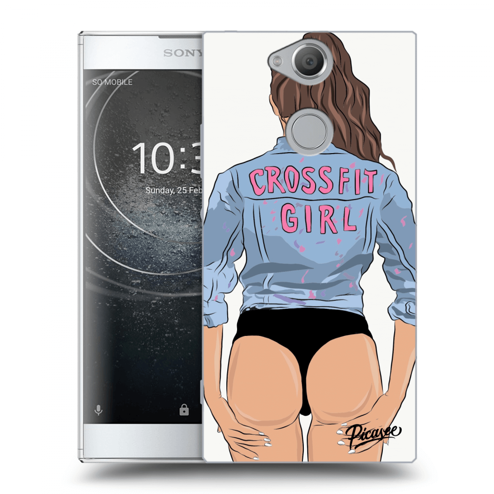 Picasee Sony Xperia XA2 Hülle - Transparentes Silikon - Crossfit girl - nickynellow