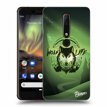Picasee Nokia 6.1 Hülle - Transparentes Silikon - Wolf life