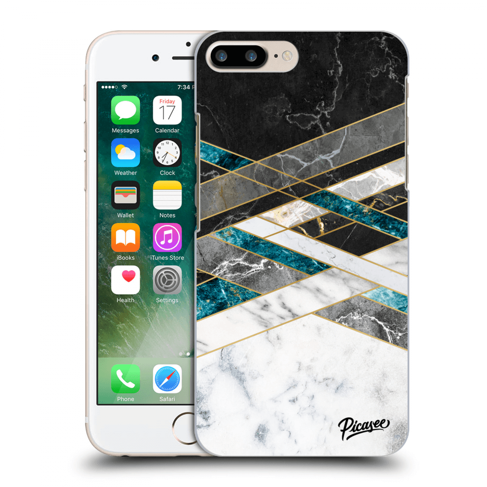 Picasee ULTIMATE CASE für Apple iPhone 7 Plus - Black & White geometry