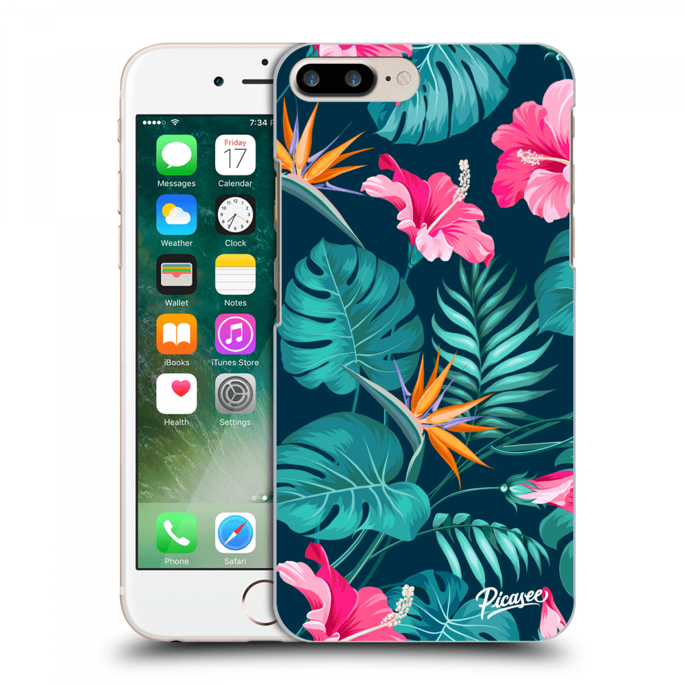 Picasee ULTIMATE CASE für Apple iPhone 7 Plus - Pink Monstera