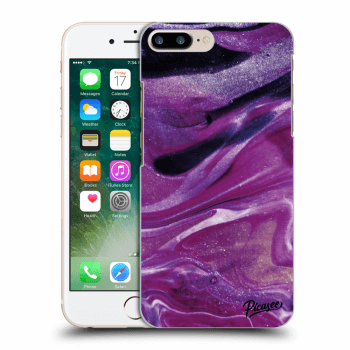 Hülle für Apple iPhone 7 Plus - Purple glitter