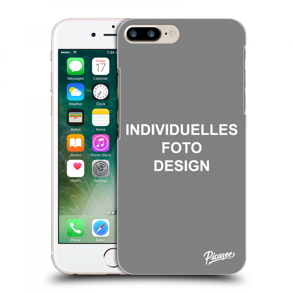 Picasee Apple iPhone 7 Plus Hülle - Transparentes Silikon - Individuelles Fotodesign