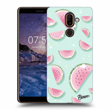 Picasee Nokia 7 Plus Hülle - Transparentes Silikon - Watermelon 2
