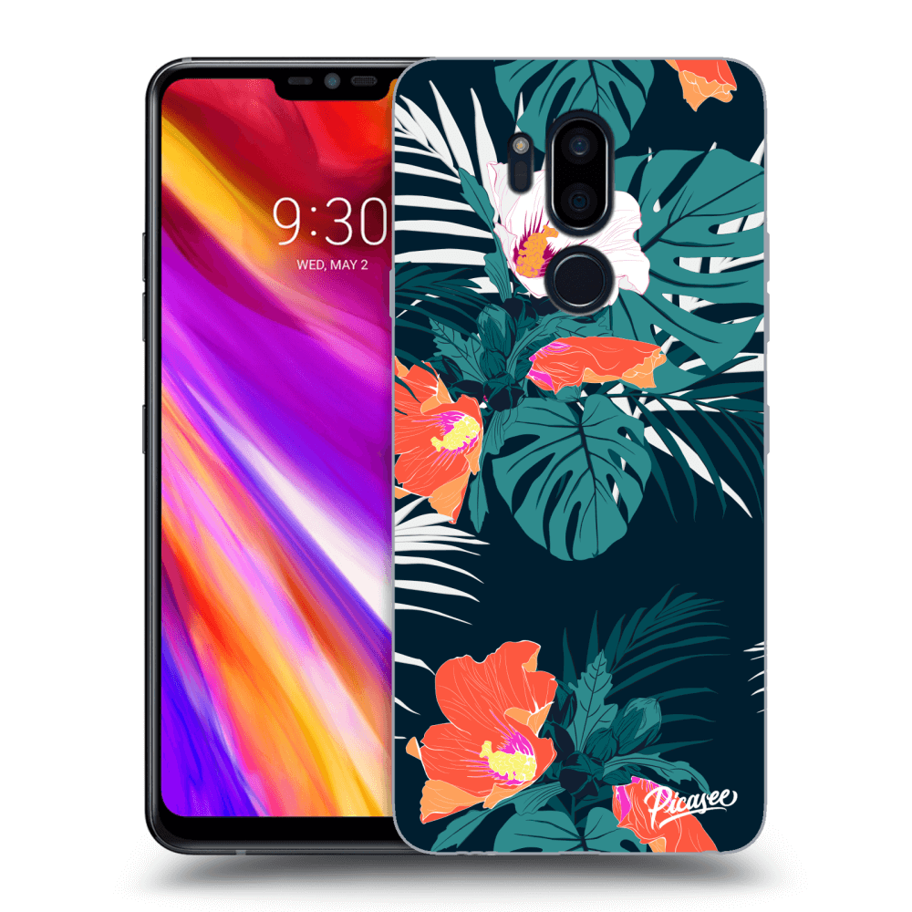Picasee LG G7 ThinQ Hülle - Transparentes Silikon - Monstera Color