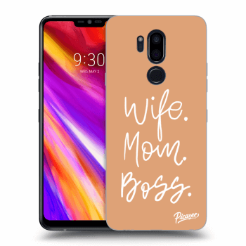 Picasee LG G7 ThinQ Hülle - Transparentes Silikon - Boss Mama