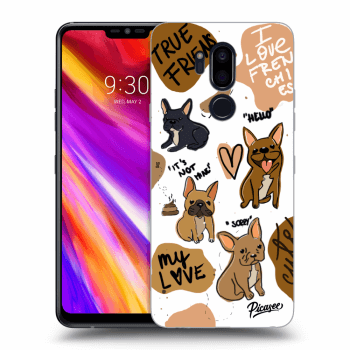 Picasee LG G7 ThinQ Hülle - Transparentes Silikon - Frenchies