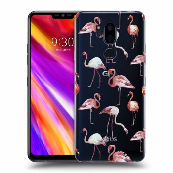 Picasee LG G7 ThinQ Hülle - Transparentes Silikon - Flamingos