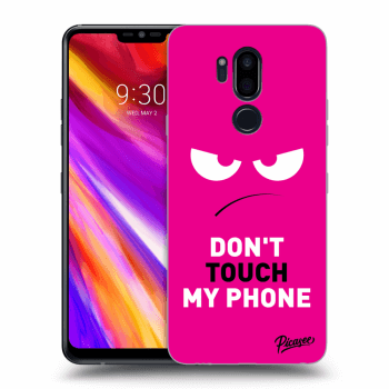 Hülle für LG G7 ThinQ - Angry Eyes - Pink