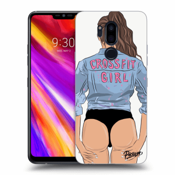 Picasee LG G7 ThinQ Hülle - Transparentes Silikon - Crossfit girl - nickynellow