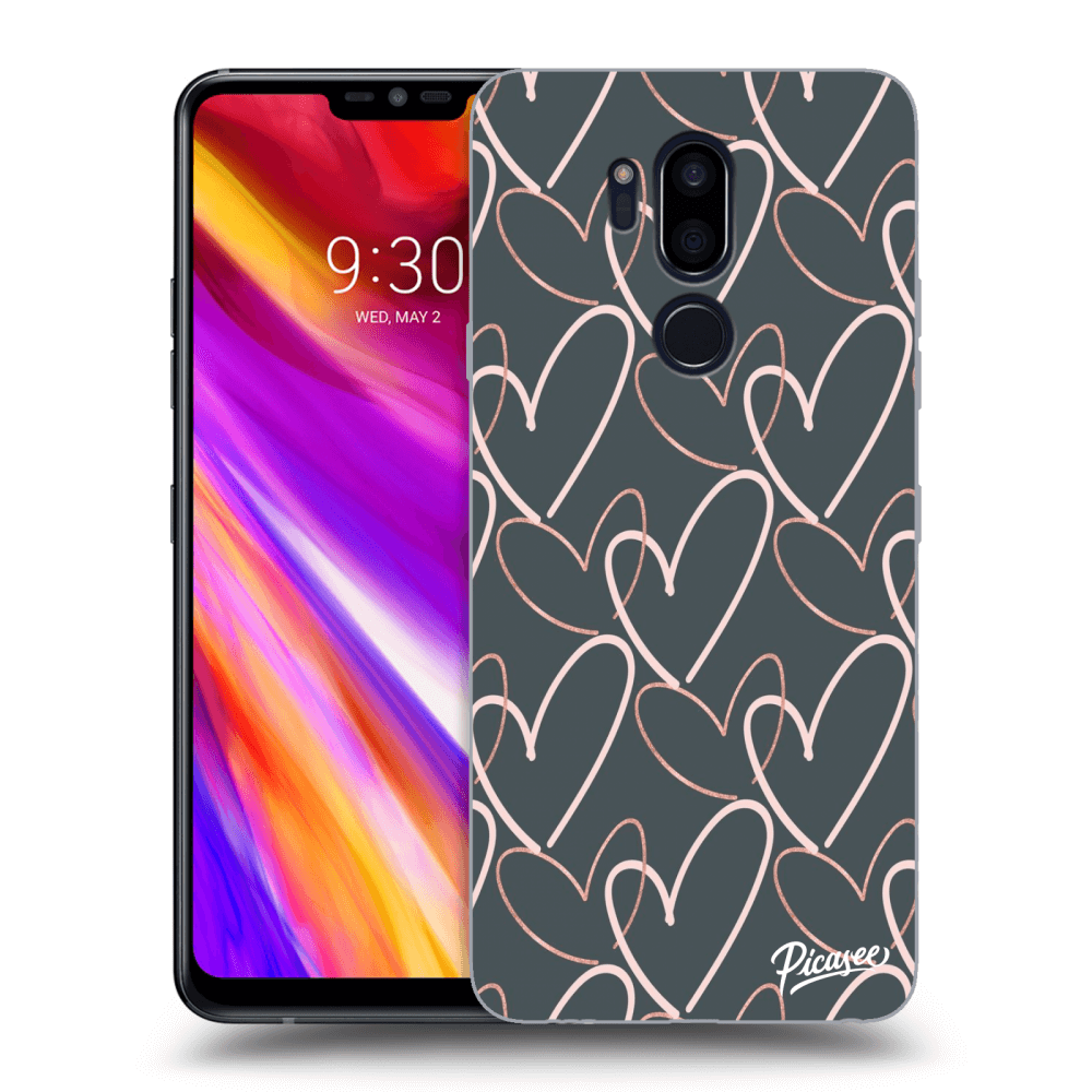 Picasee LG G7 ThinQ Hülle - Transparentes Silikon - Lots of love