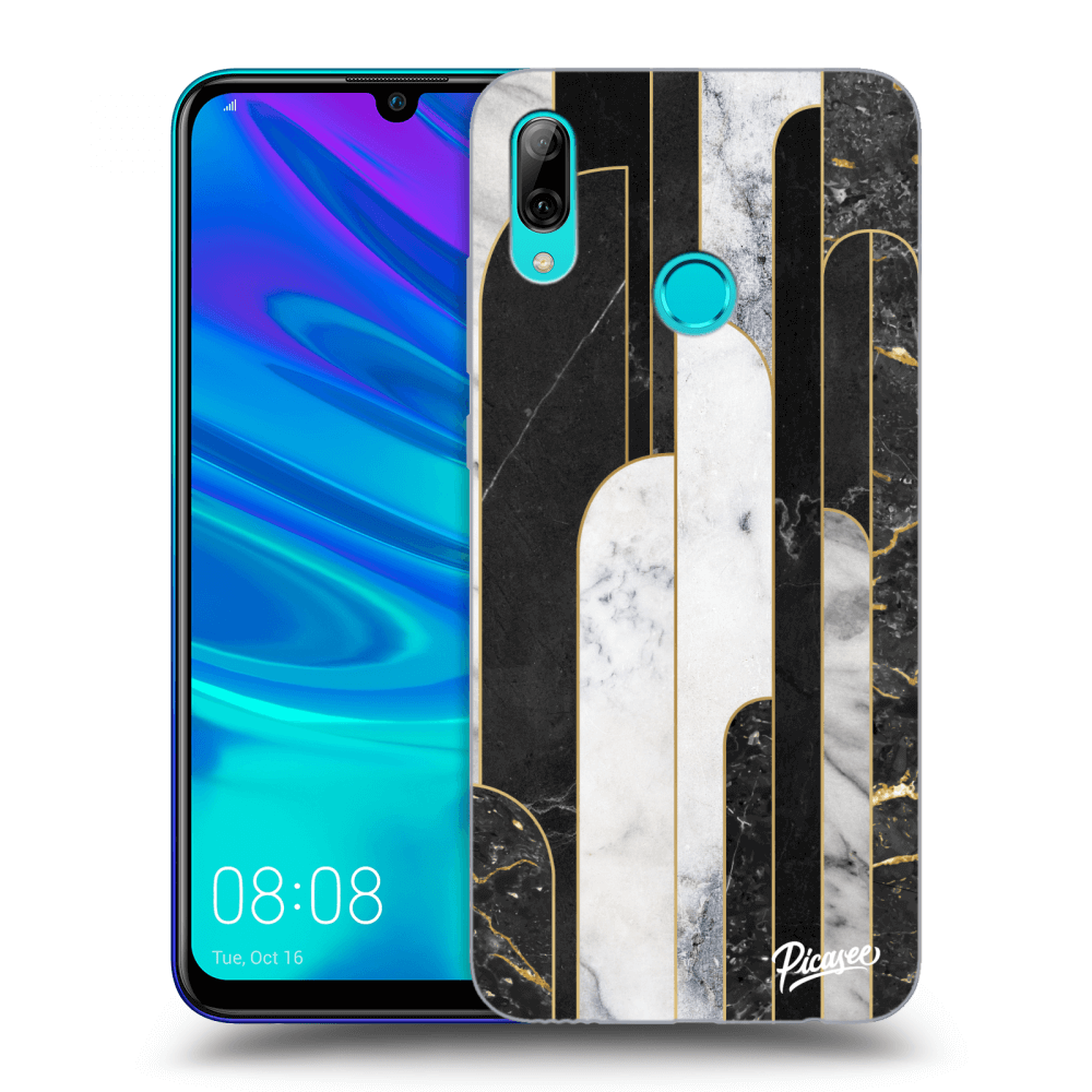 Picasee ULTIMATE CASE für Huawei P Smart 2019 - Black & White tile