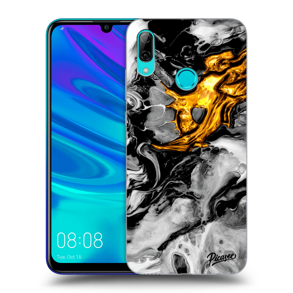 Picasee ULTIMATE CASE für Huawei P Smart 2019 - Black Gold 2
