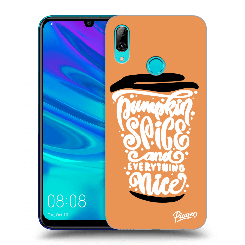 Picasee Huawei P Smart 2019 Hülle - Schwarzes Silikon - Pumpkin coffee