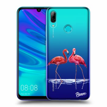 Picasee Huawei P Smart 2019 Hülle - Transparentes Silikon - Flamingos couple