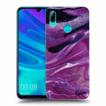 Picasee Huawei P Smart 2019 Hülle - Transparentes Silikon - Purple glitter
