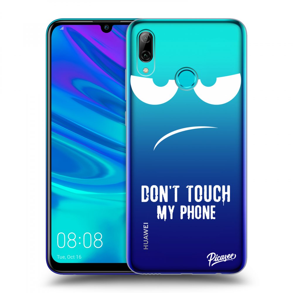 Picasee Huawei P Smart 2019 Hülle - Transparentes Silikon - Don't Touch My Phone