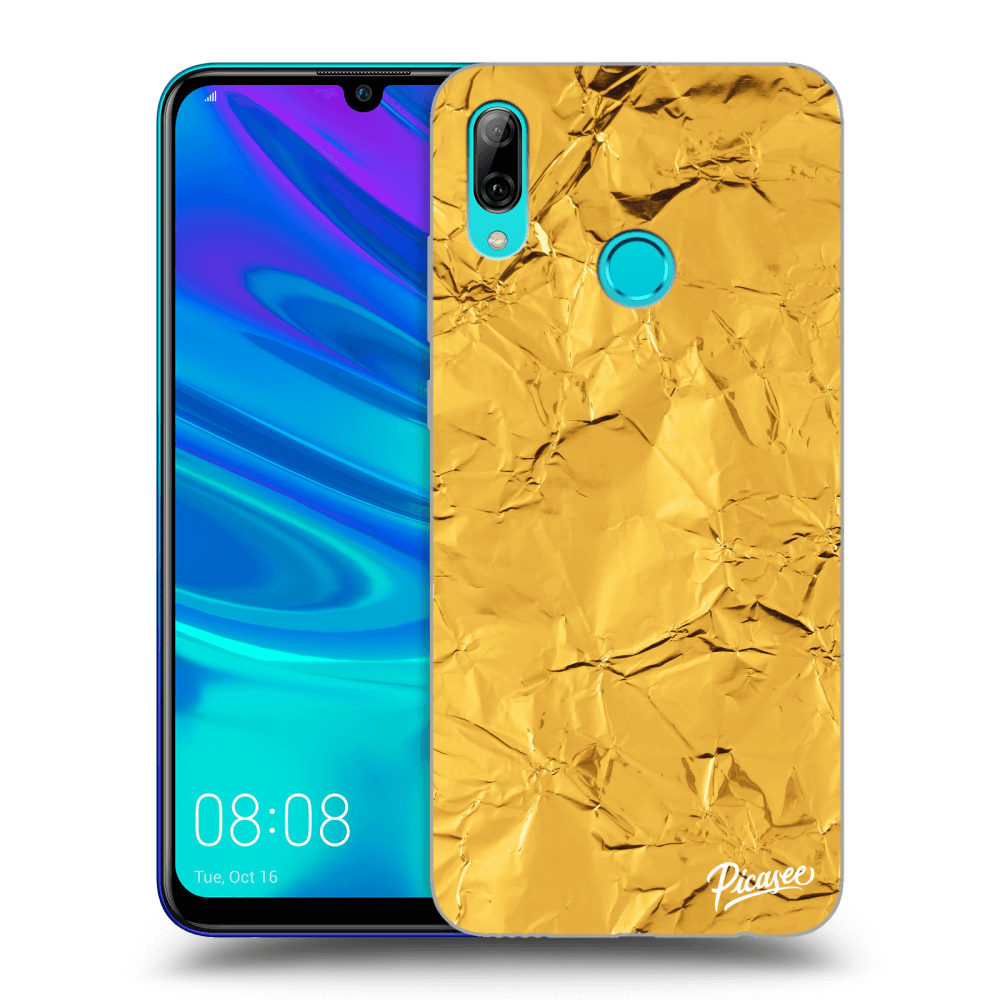 Picasee Huawei P Smart 2019 Hülle - Schwarzes Silikon - Gold