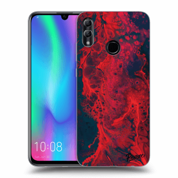 Picasee Honor 10 Lite Hülle - Transparentes Silikon - Organic red