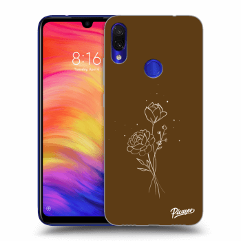 Hülle für Xiaomi Redmi Note 7 - Brown flowers