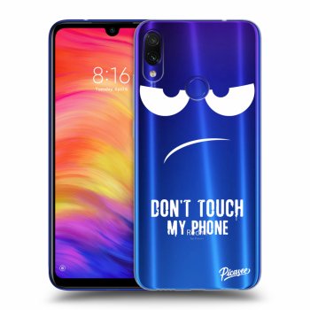 Picasee Xiaomi Redmi Note 7 Hülle - Transparentes Silikon - Don't Touch My Phone
