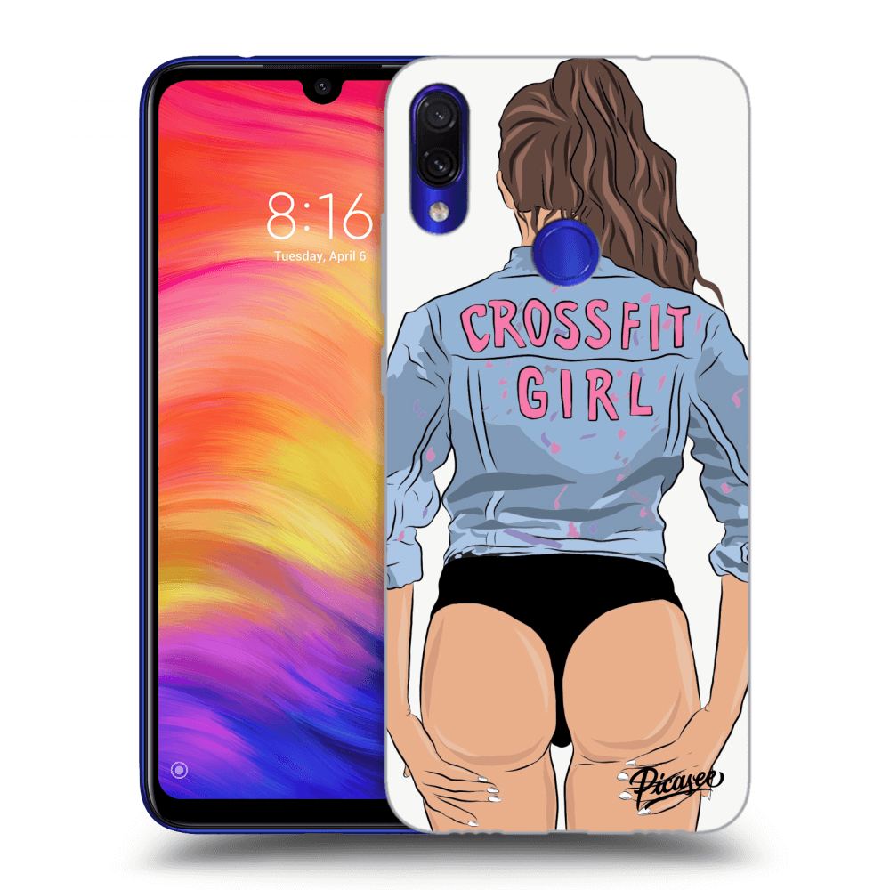 Picasee Xiaomi Redmi Note 7 Hülle - Transparentes Silikon - Crossfit girl - nickynellow